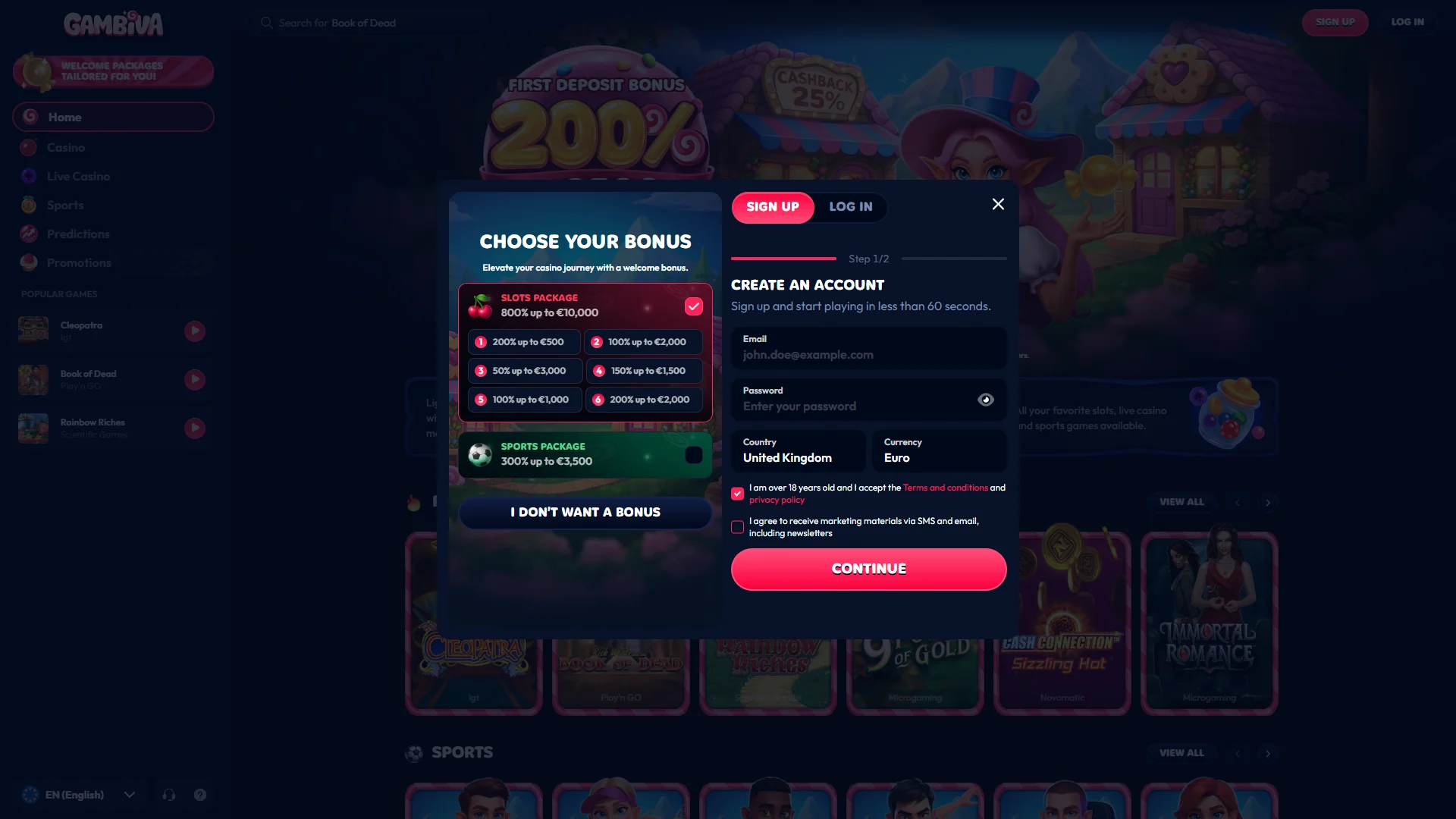 Get started on Gambiva by creating and accessing your account.