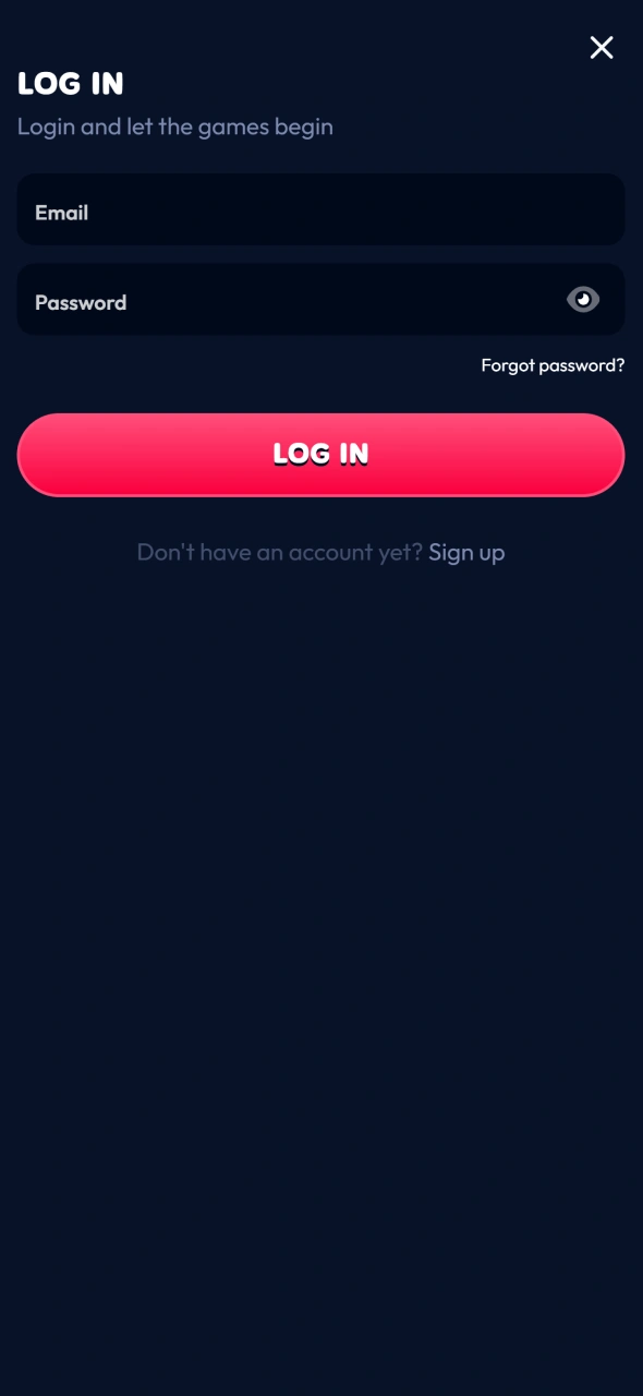 Log in to Gambiva and claim available rewards after registration.
